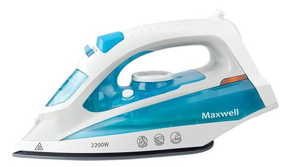 Fier de calcat Maxwell MW3055, 200 ml, Alb-albastru deschis photo 